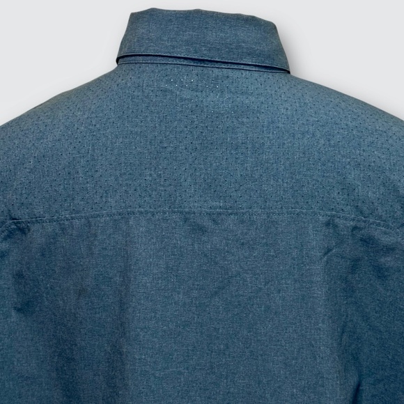 5.11 TACTICAL Freedom Flex Short Sleeve Shirt M | Blue Snap Vented Work Utility - Picture 7 of 10